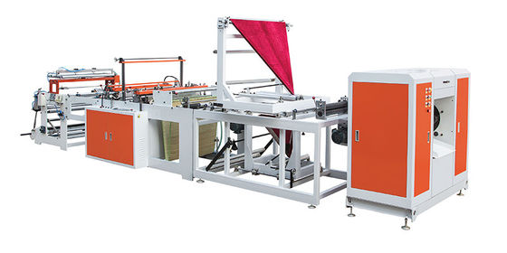 Sac non tissé complètement automatique de coupe de W faisant la machine avec le dispositif de chargement automatique