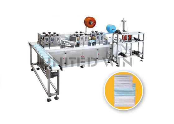 La ligne jetable à grande vitesse de production à la machine de masque peut être reliée à la machine de conditionnement